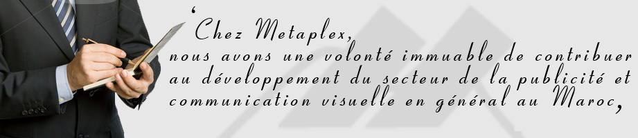 Mot du président Banner